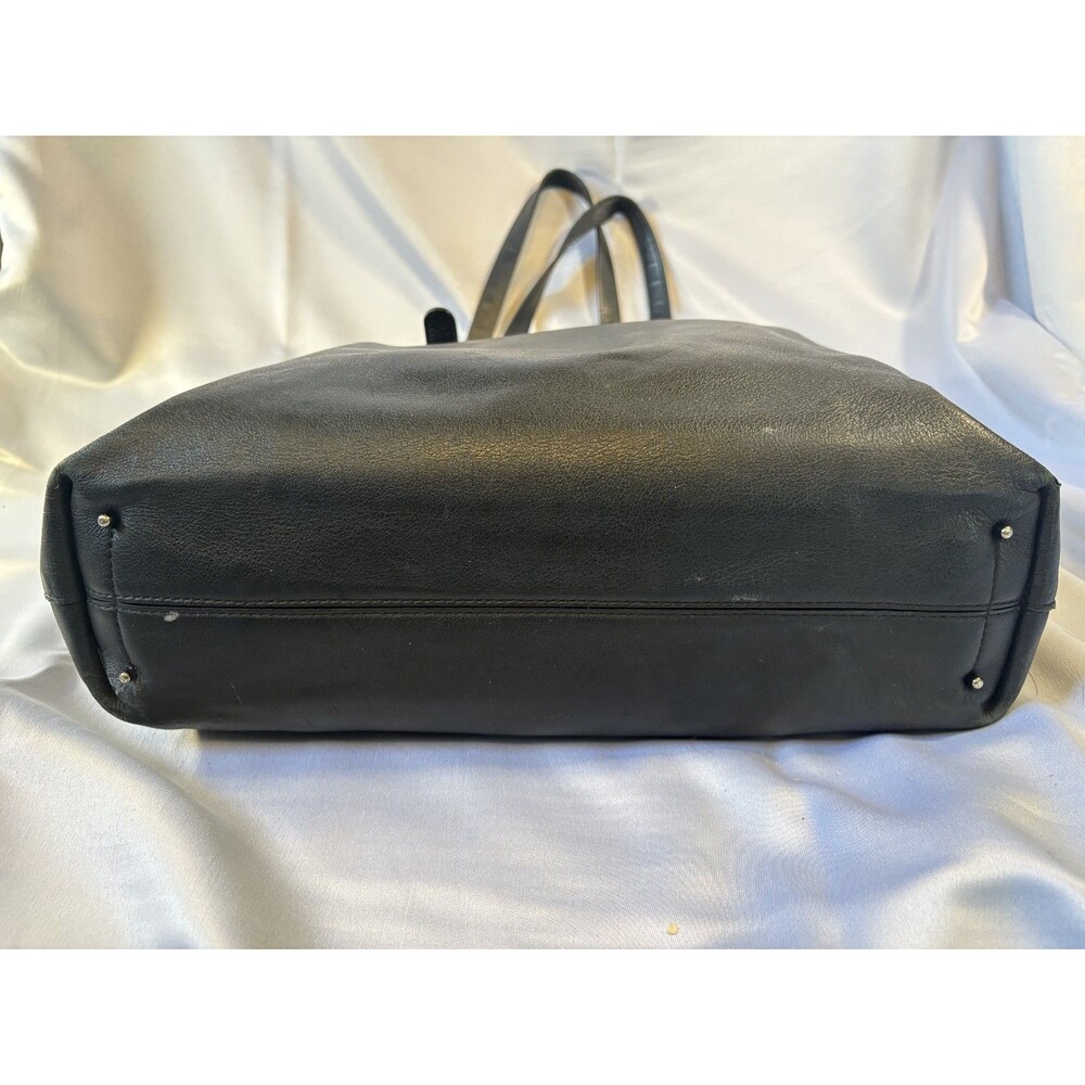 Everlane Petra Market Shoulder Tote Bag - Black Italian Leather - Picture 3 of 10